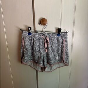 Ivory Ella Gray and Pink Paisley Shorts